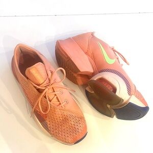 Nike Peach and Lime Athletic Shoes